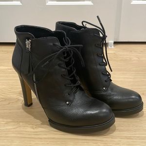 French Connection Beatrix Lace Heel Bootie